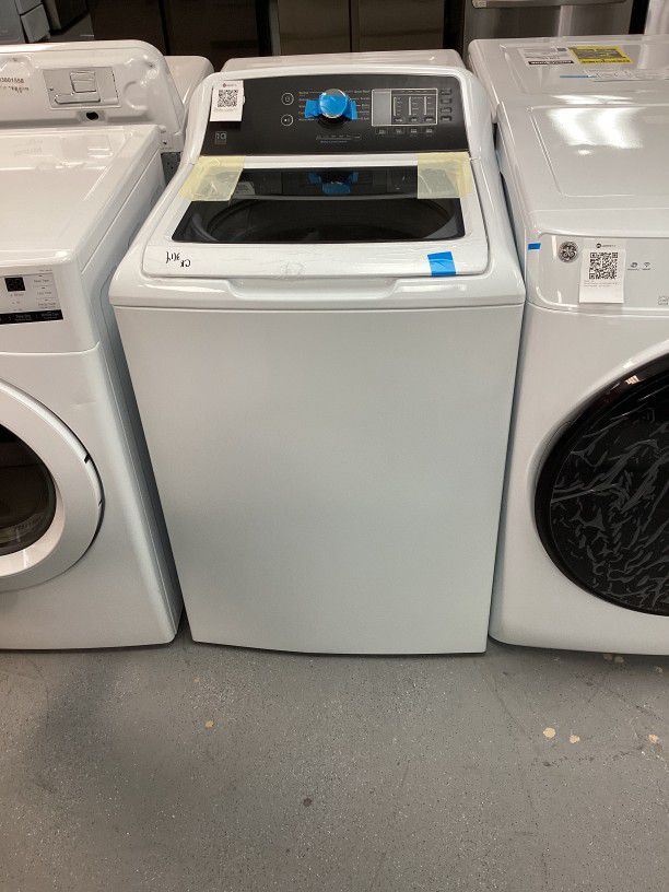 Ge Top Load Electric Washer in White with Quick Wash and Deep Fill