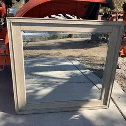 Large Mirror-Driftwood color