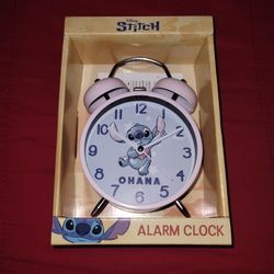 New Disney Limited Edition Stitch Alarm Bell Clock