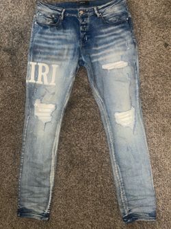 Amiri Jeans Blue & White