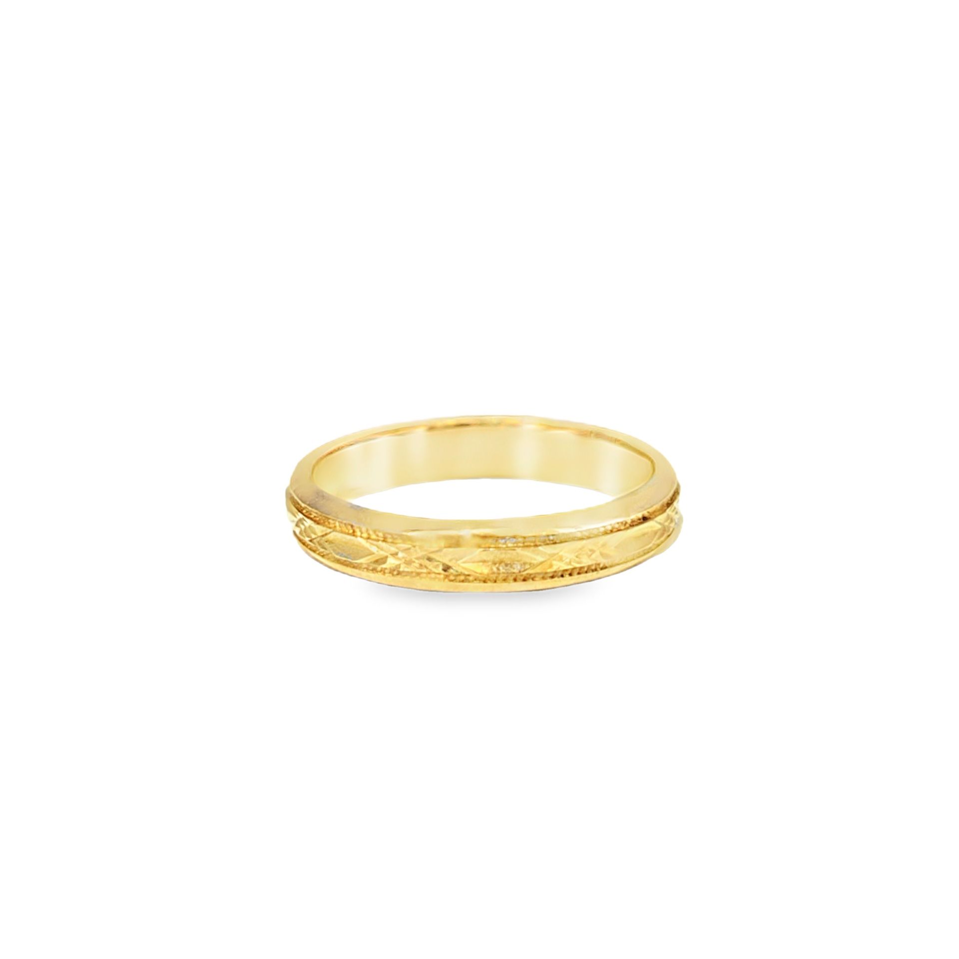 10k Yellow Gold Band Ring 
