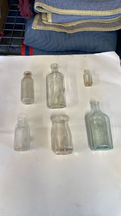 Vintage glass bottles