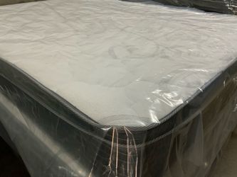 Brand new pillow top Queen size mattress and box