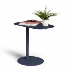 C-Shaped End Table - Dark Blue