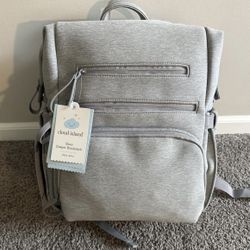 Cloud Island Grey Diaper Bag - Brand new 