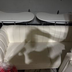 Clean Used White And Gold Couches For Sale