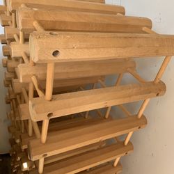 Wood Wine Rack 55 Bottles Capacity