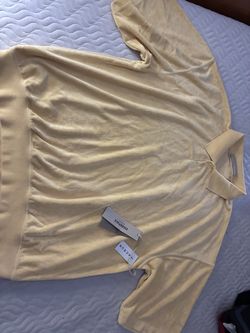 Essentials terry cloth polo size large