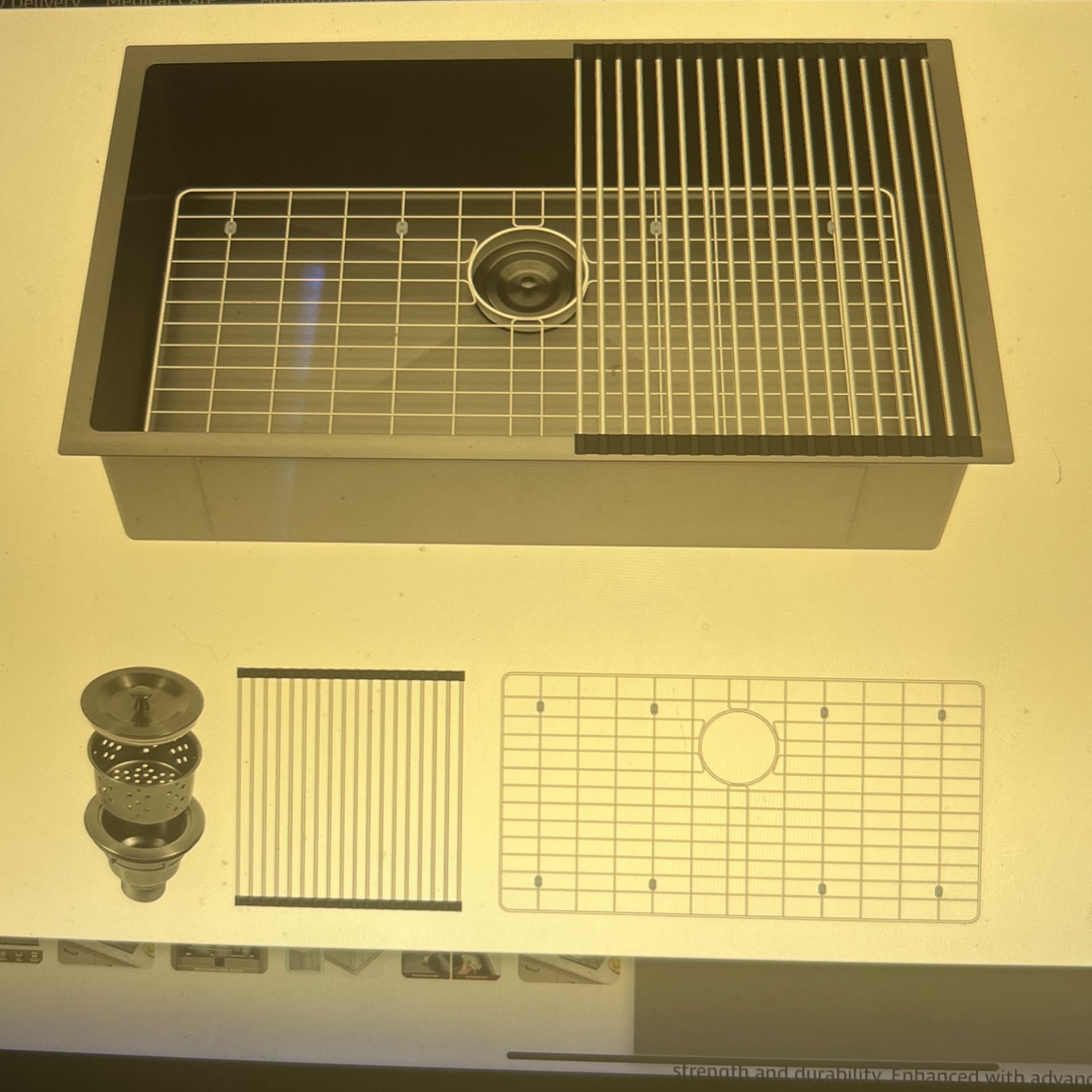 NEW 30 INCH BLACK KITCHEN SINK. Undermount Kitchen Sink Delironexu Handmade. 16 Gauge Stainless Steel Single Bowl Kitchen Sink. Gunmetal Black Finish