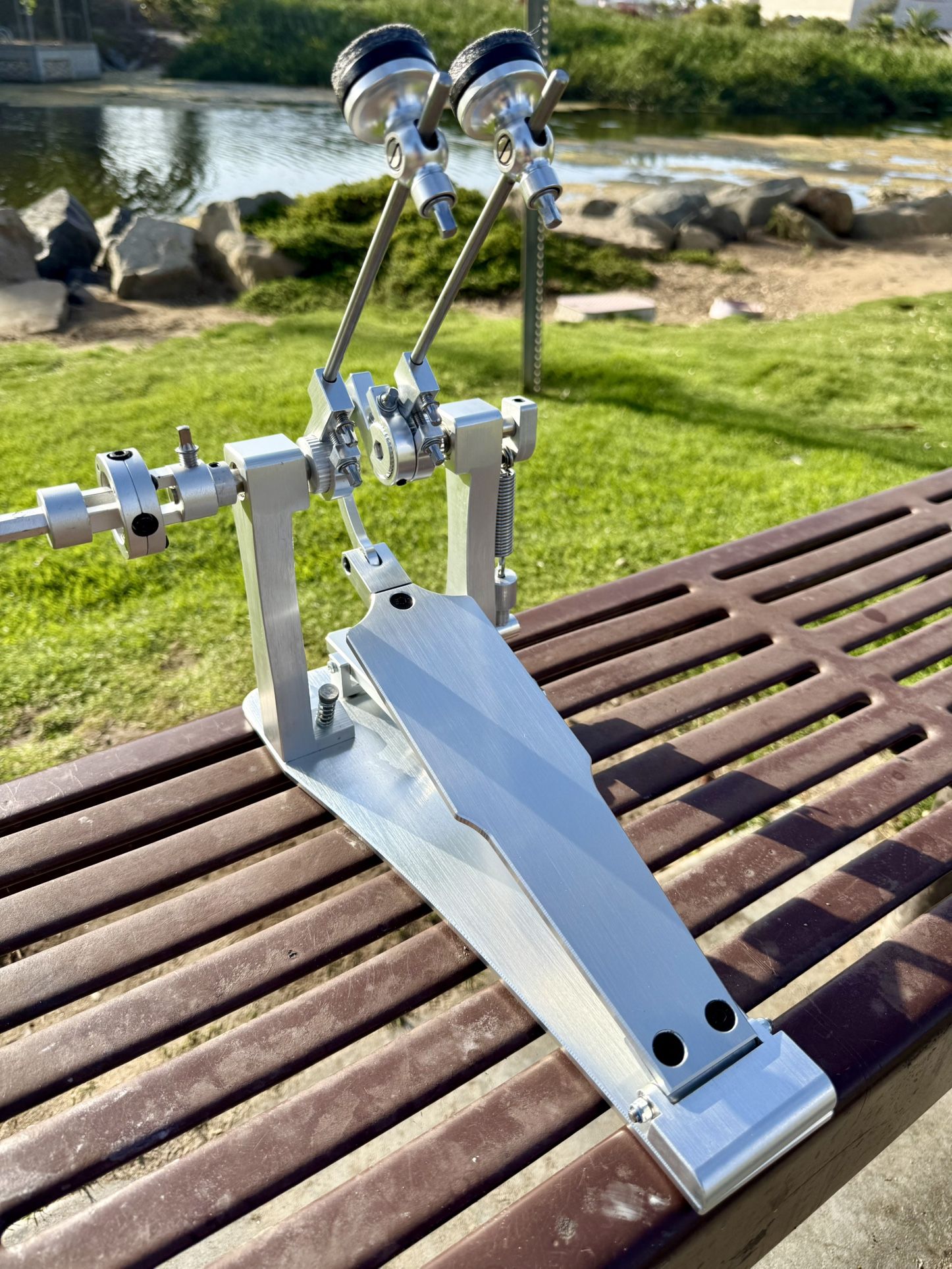 Custom Shop CNC Direct-Drive Double Bass Drum Pedal 2025. (like Demon Drive)