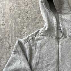 Vintage Cotton On Grey Cropped Zip-Up Jacket