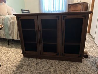 Dark wood sideboard
