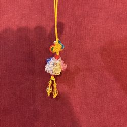 Rhinestone Lucky Charm Star Shape with Butterfly Knots