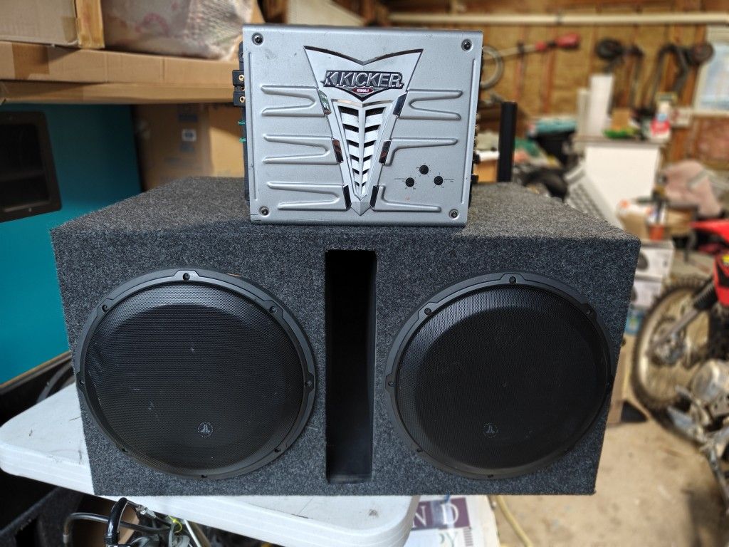 JL W3 12s Custom Ported Box Kicker Amp