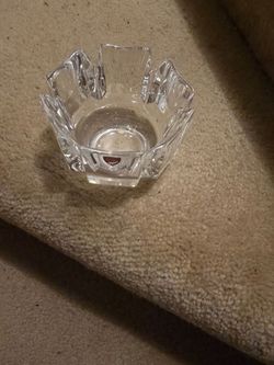 Crystal candy bowl made in Sweden.