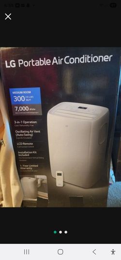 LG PORTABLE AIR CONDITIONER IN BOX