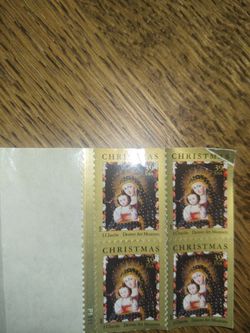 4 US Stamps Christmas Madonna & Child from 2006
