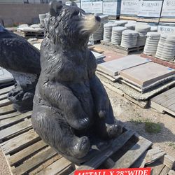CONCRETE CEMENT BEAR STATUE $400 EACH. (44" INCH TALL)