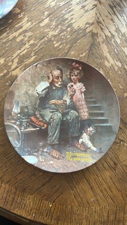 Norman Rockwell 'The Cobbler' Knowles Collector Plate
