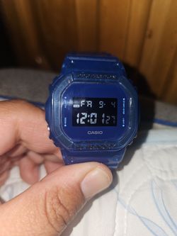 G shock clear blue