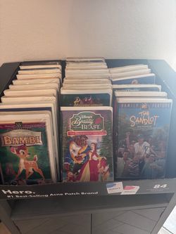 Large Lot of Disney & Family VHS Movies – Vintage Clamshells – 25+ Tapes
