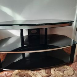 TV Stand  Glass Black  H21"  L40" W 20"