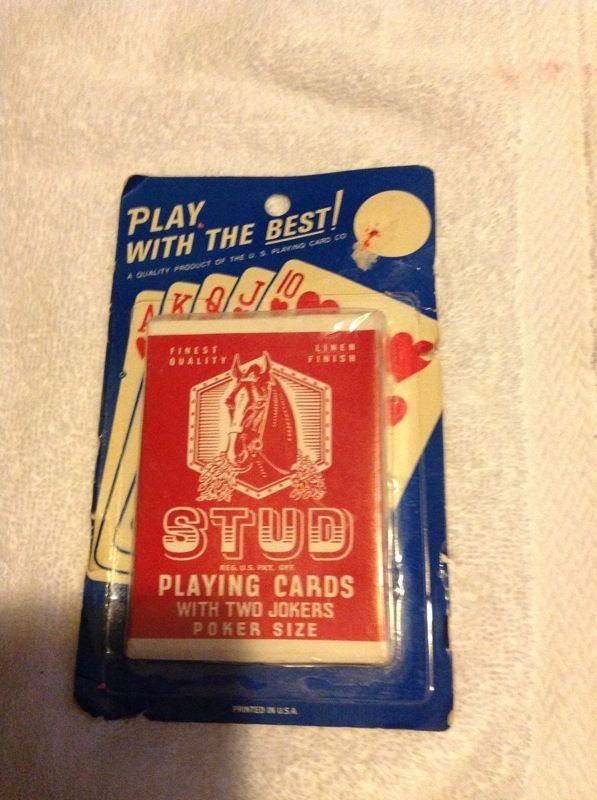 VINTAGE STUD PLAYING CARDS