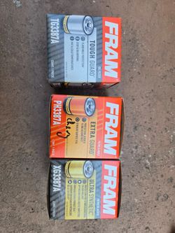 Oil filter fram PH3387A.  Pack of 3