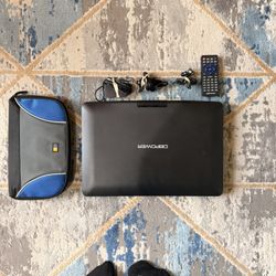 DBPOWER 15.6″ Portable DVD/CD Player Bundle – Like New, 6-Hour Battery, Tested CDs Included