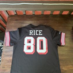 Jerry Rice Mitchell & Ness Black Jersey 