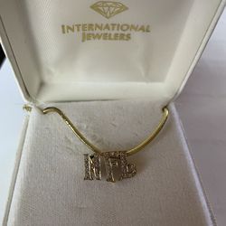 Pendent 14 K Gold With Full Cut Diamonds 