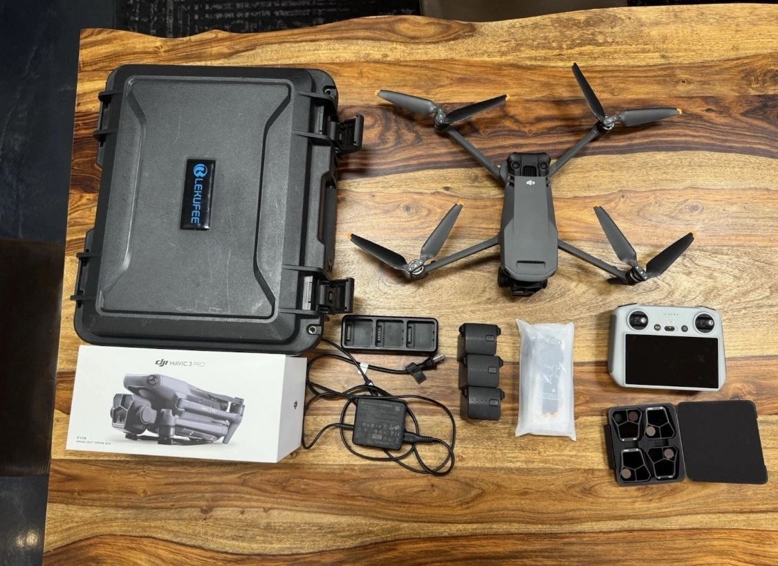 DJI Mavic 3 Pro Fly More Combo Drone (DJI RC + 3 Batteries + ND Filters)