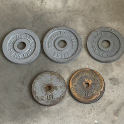 Weight Plates Heavy Duty All, 10lb  Weight Plates   