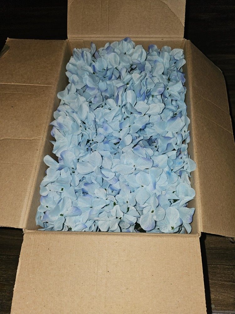 Light Blue Hydrangeas Faux