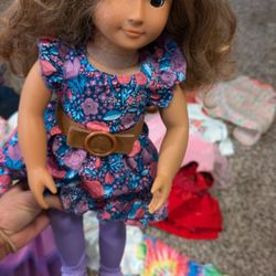 Our Generation By Battat 18” Fashion Doll, Isa With 36 pcs accessories 