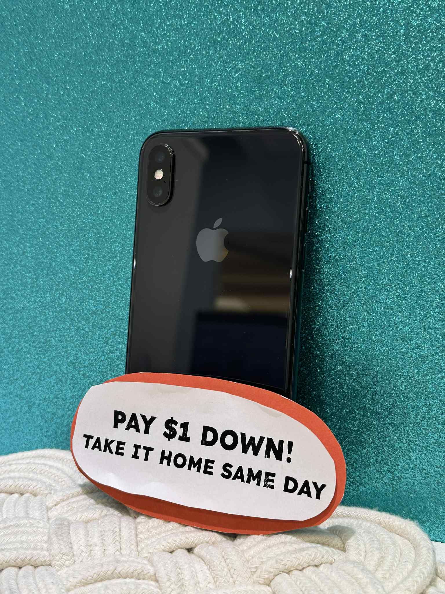 Apple iPhone X - Pay $5 DOWN AVAILABLE - NO CREDIT NEEDED