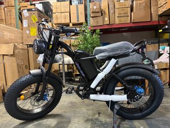 Fat Tire Electric Bike – Black