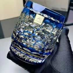 [Bargain] KAGAMI Edo Kiriko Tamai Multi-colored Handcrafted Crystal
Cup