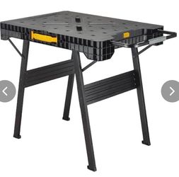 DEWALT 33 in. H Plastic Folding Portable Sawhorse