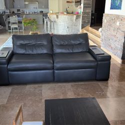 Arizona Leather Reclining Couch And Chair 