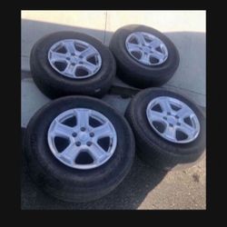 4 X 245/75r17 5x5 5x127 Stock Keep Wrangler Jk Jl Grand Cherokee  Wheels Rims Tires !
