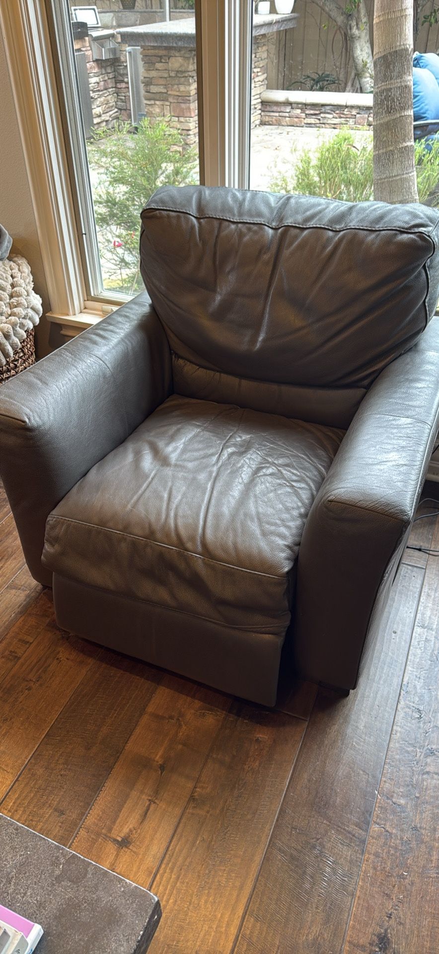 Leather Reclining Armchair