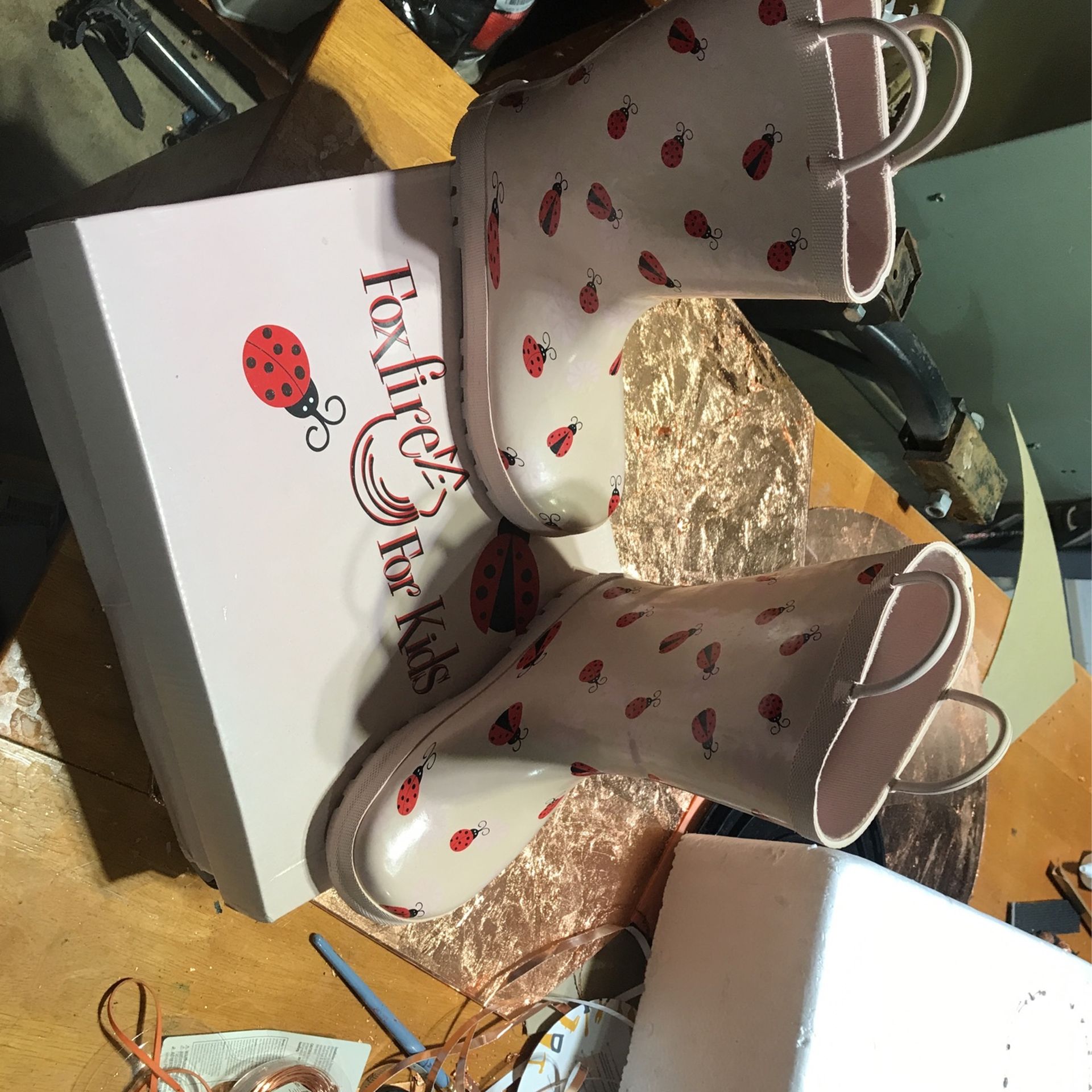Brand new Lady bug Rain boots