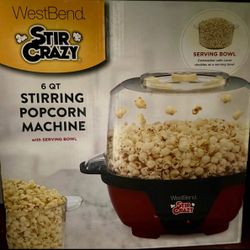 West Bend Stir Crazy Popcorn Maker – 6 Quart (New in Box)