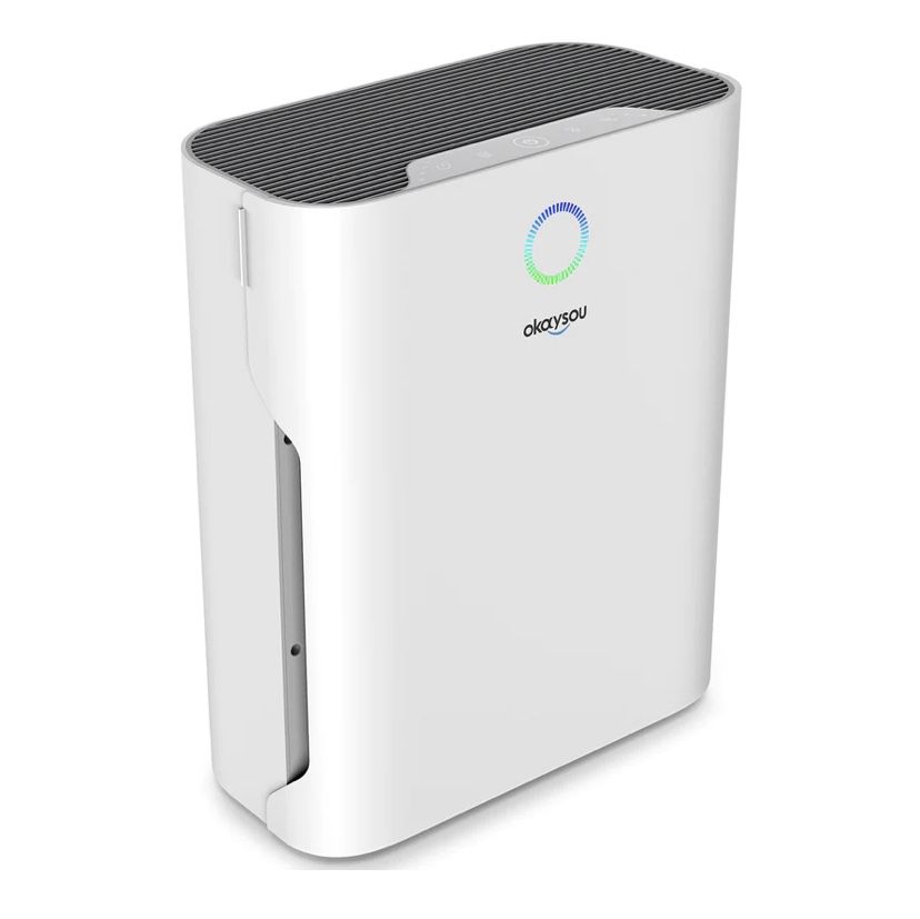 Okaysou Apollo 630 Air Purifier for Home Large Room, H13 True HEPA Filter Cleaner with Washable Filter, Removes 99.9% Dust Smoke Hair, White