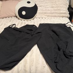 Set of 2 black laundry bags