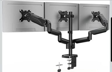 Triple Monitor Desk Mount Stand for 3 Screens up to 32 Inch Heavy Duty Arm