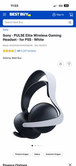 Sony - PULSE Elite Wireless Gaming Headset - for PS5 - White