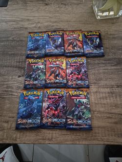 Pokémon Sun & Moon Booster Packs x10