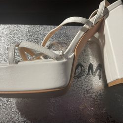 Size 9 Platform Heel Sandals With Ankle Strap